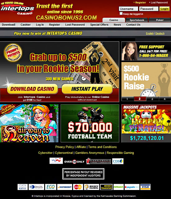 Free Bonus For Online Casino