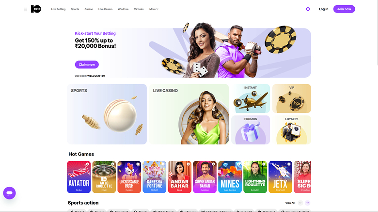 10cric Casino — Homepage