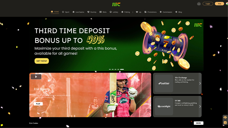 11ic Casino — Homepage