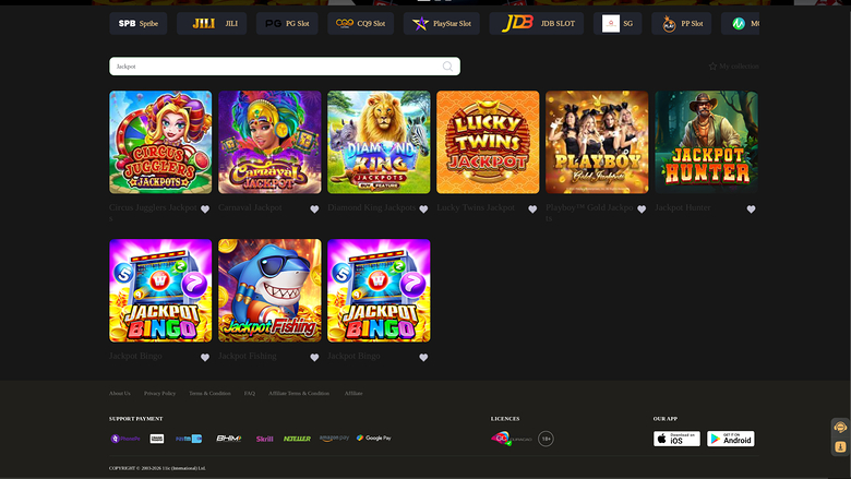 11ic Casino — Jackpot games