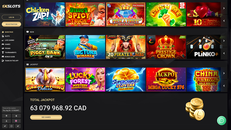 1xSlots Casino — Jackpot games