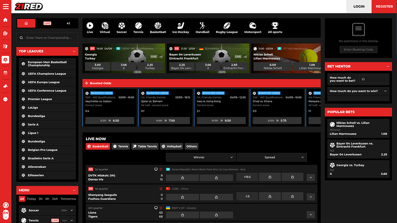 21.red — Sportsbook