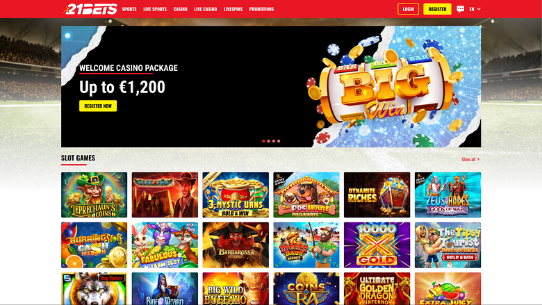 21Bets — Homepage