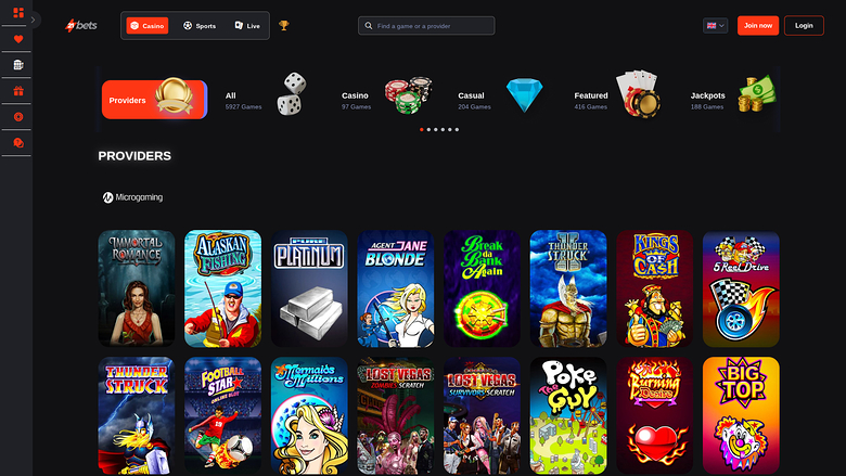 21betscasino.com — Games by studio