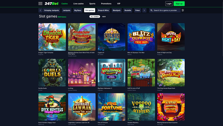 247Bet Casino — Games lobby