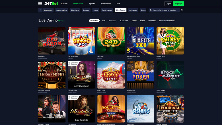 247Bet Casino — Livedealer