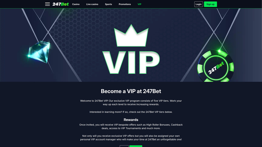 247Bet Casino — VIP section