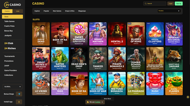 24Casino — Games lobby