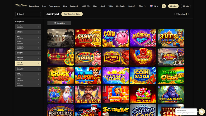 4Crowns Casino — Jackpot games