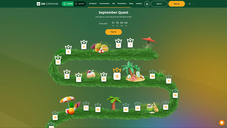 50Crowns Casino — Quest