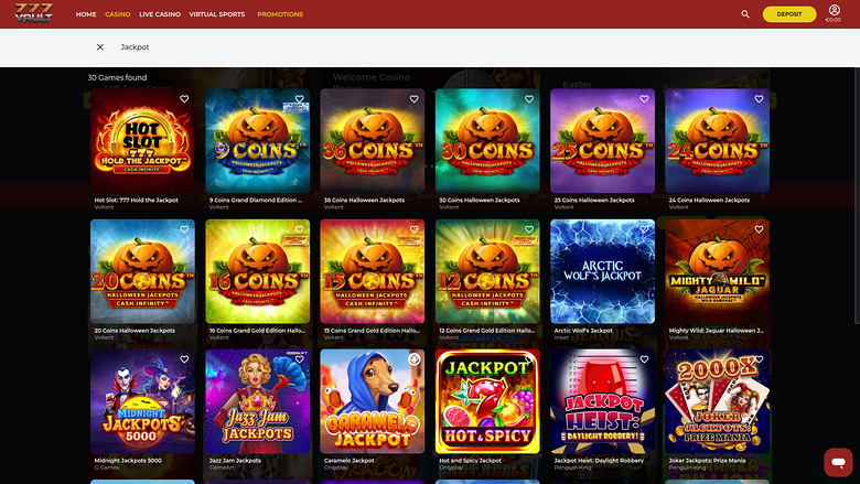 777Vault Casino — Jackpot games