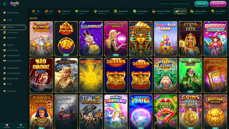 7Signs Casino — Games lobby