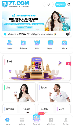 7T Casino — Homepage on mobile