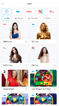 7T Casino — Live dealer lobby on mobile