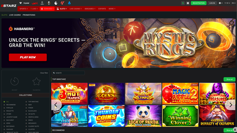 888STARZ Casino — Homepage