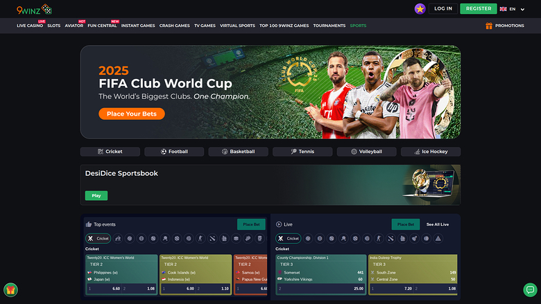 9winz Casino — Sportsbook