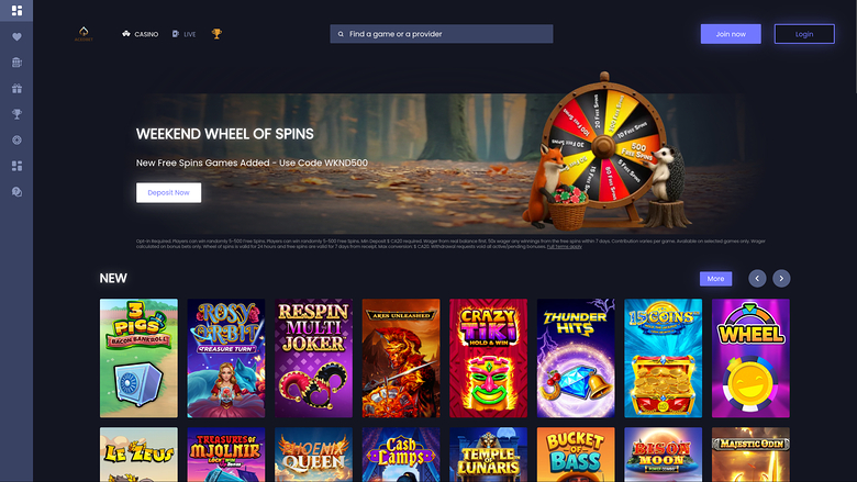 Aced Bet Casino — Homepage