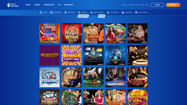 Ahti Games Casino — Live dealer lobby