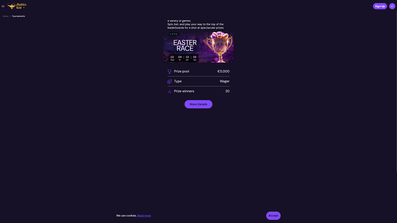 AladdinsGold Casino — Tournaments