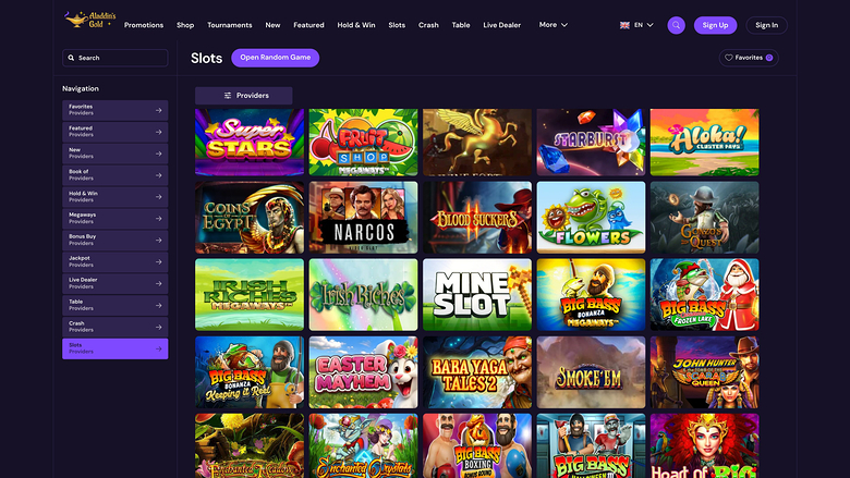 AladdinsGold Casino — Games lobby