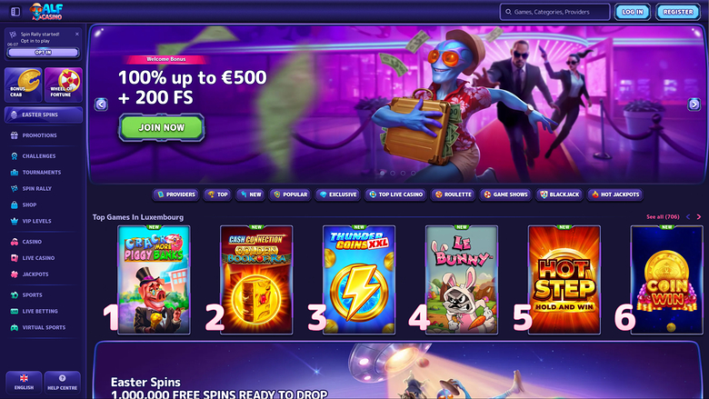 Alf Casino — Homepage