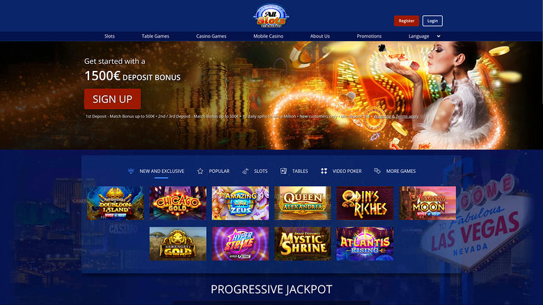 All Slots Casino — Homepage