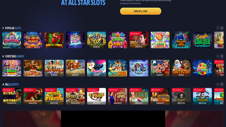 All Star Slots — Games lobby