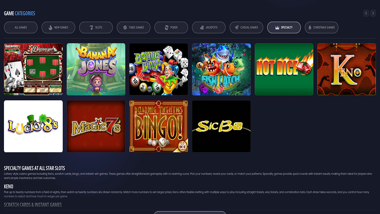 All Star Slots — Allstarslots specialty