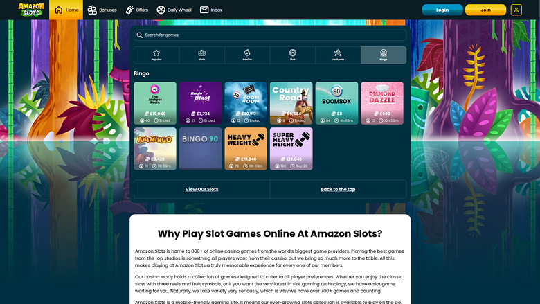 Amazon Slots Casino — Bingo