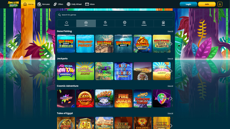 Amazon Slots Casino — Games lobby