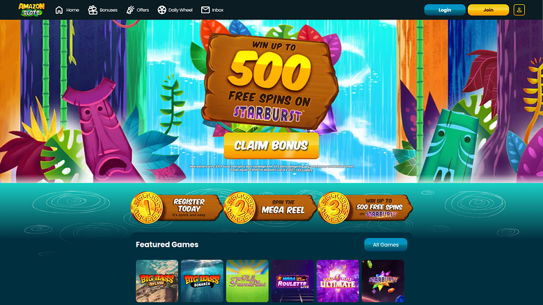 Amazon Slots Casino — Homepage