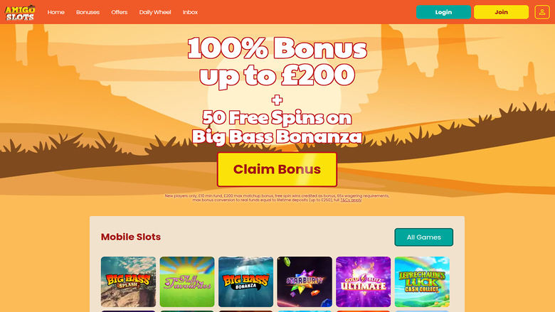 Amigo Slots Casino — Homepage
