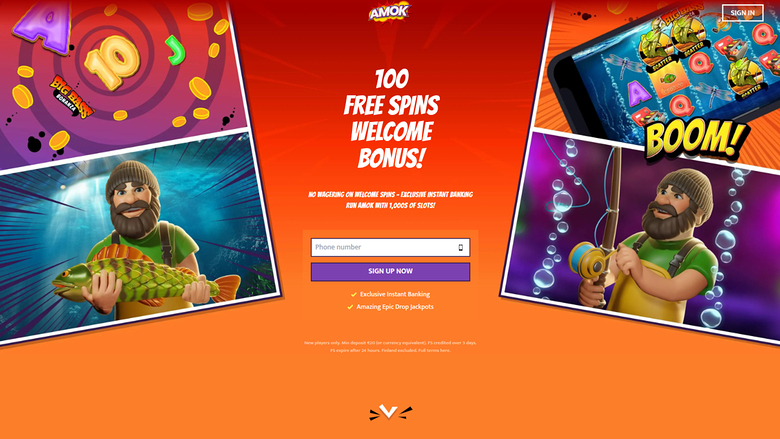 Amok Casino — Homepage