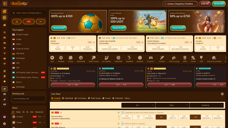 AmunRa Casino — Sportsbook