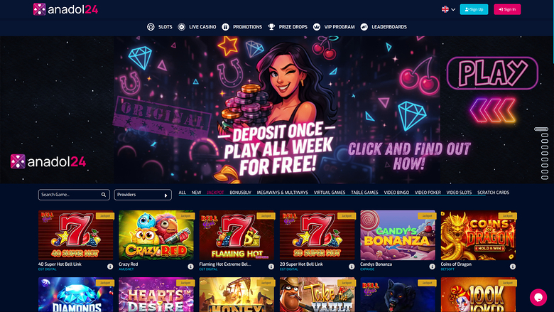 Anadol24 Casino — Jackpot games