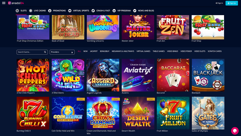 Anadol24 Casino — Games lobby