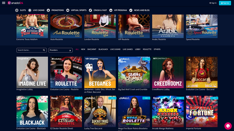 Anadol24 Casino — Livedealer
