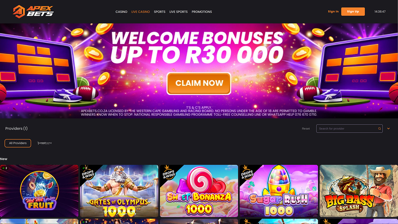 Apexbets Casino — Livedealer