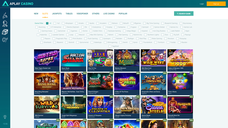 Aplay Casino — Games by studio