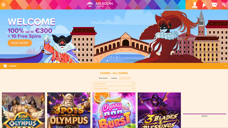 Arlequin Casino — Games lobby