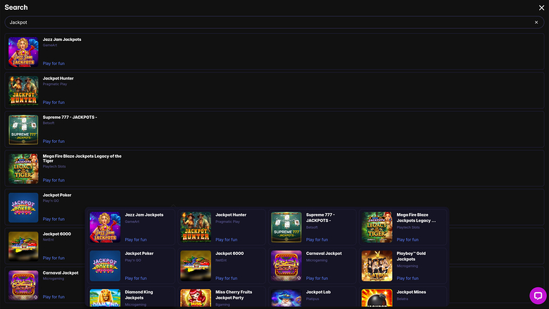 Auf Casino — Jackpot games