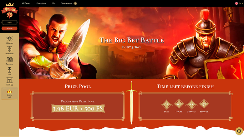 Avalon78 Casino — Tournaments
