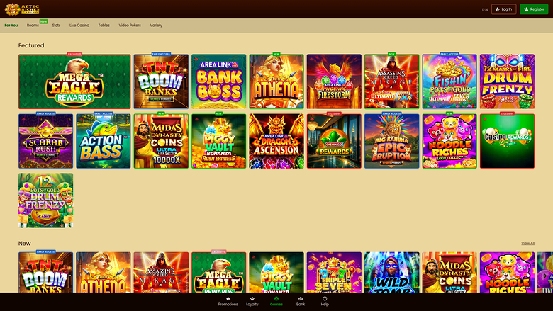 Aztec Riches Casino — Games lobby