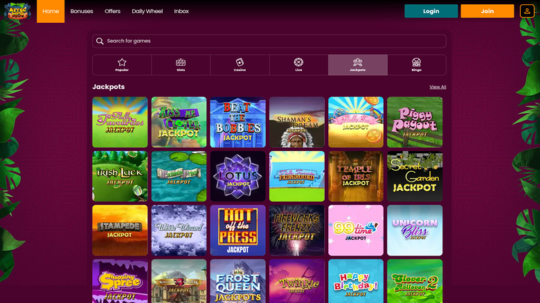 Aztec Wins Casino — Jackpot games