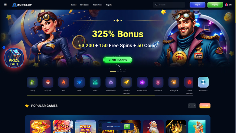 AzurSlot Casino — Homepage