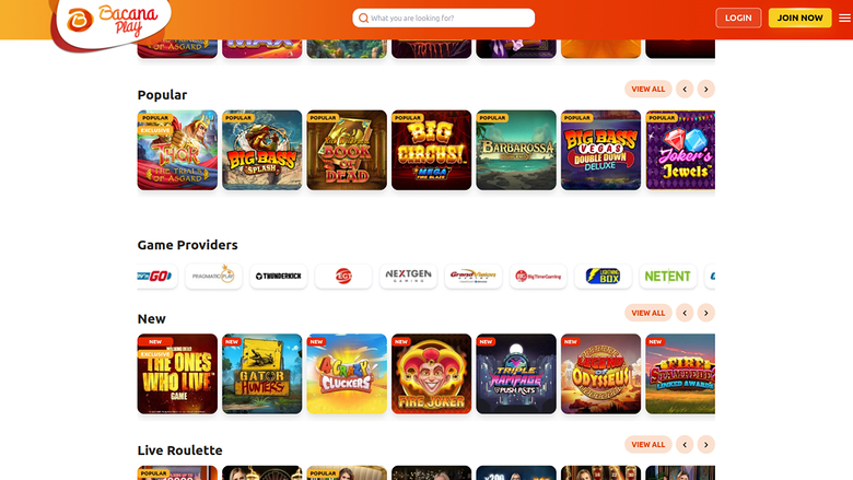 Bacana Play Casino — Games by studio
