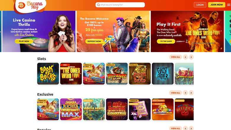 Bacana Play Casino — Homepage