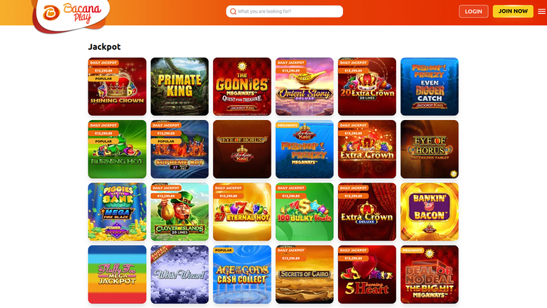 Bacana Play Casino — Jackpot games