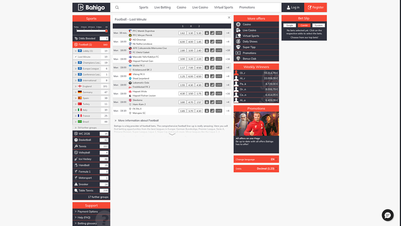 Bahigo Casino — Sportsbook