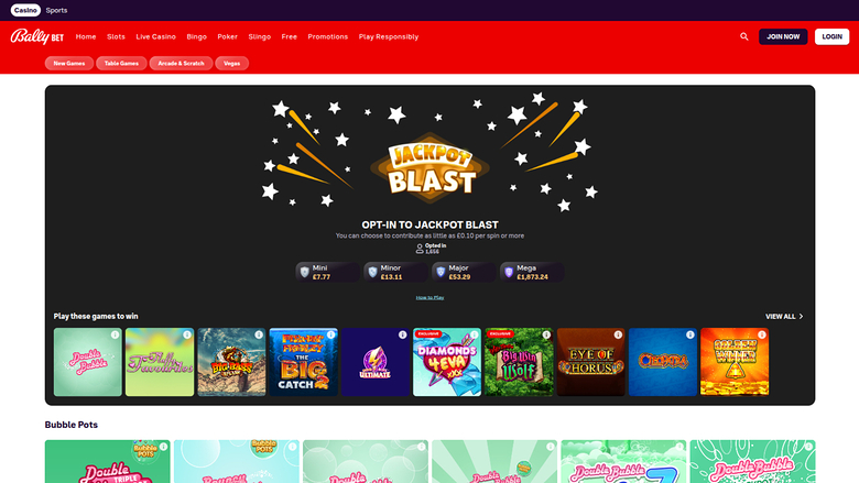 Bally Casino — Jackpot games